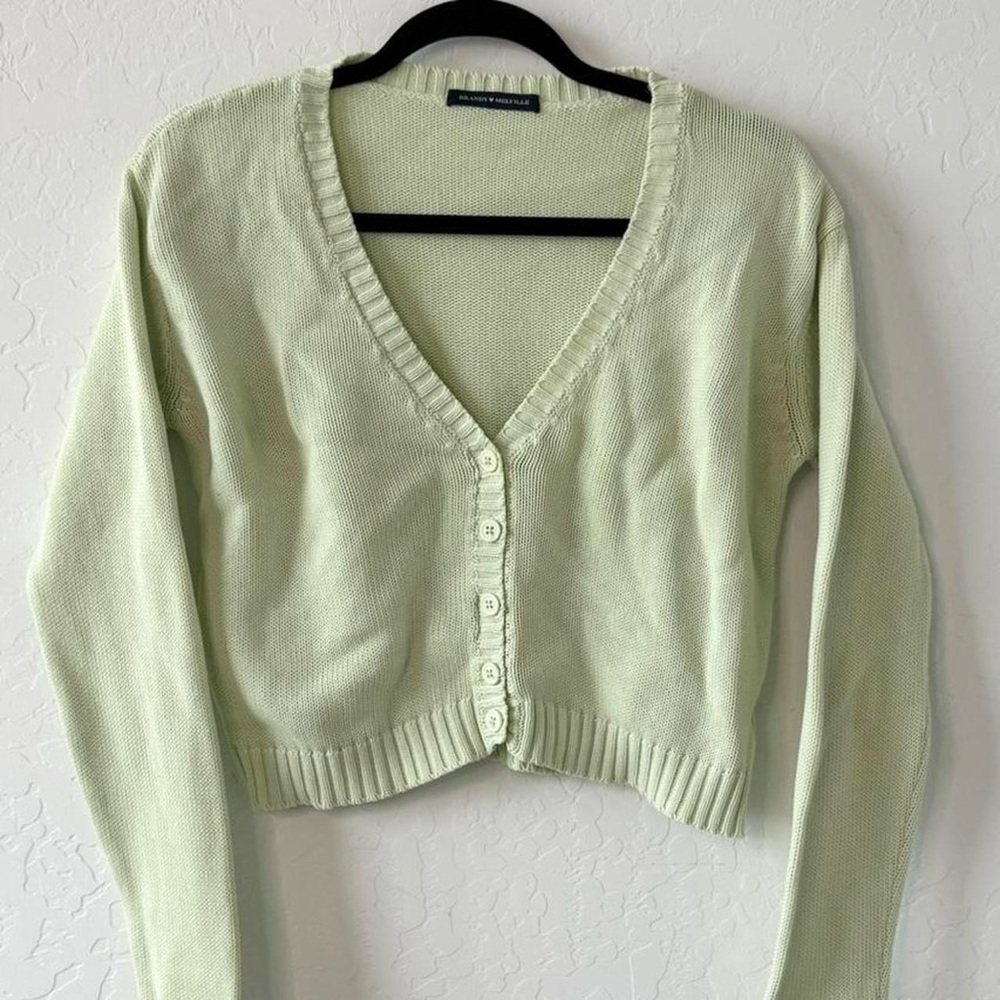Brandy Melville Light Green Cardigan